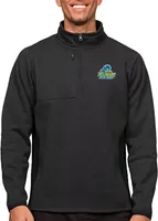 Antigua Men's Delaware Fightin' Blue Hens Black Course 1/4 Zip Jacket