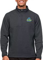 Antigua Men's Delaware Fightin' Blue Hens Charcoal Course 1/4 Zip Jacket