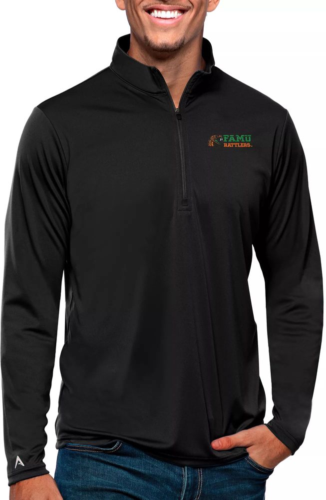 Antigua Men's Florida A&M Rattlers Tribute 1/4 Zip Jacket