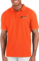 Antigua Men's Florida A&M Rattlers Orange and White Affluent Polo