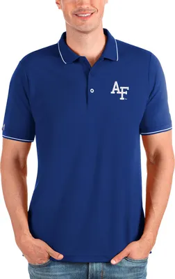 Antigua Men's Air Force Falcons Royal Blue Affluent Polo