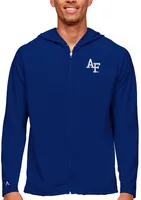 Antigua Men's Air Force Falcons Dark Royal Legacy Full Zip Hoodie