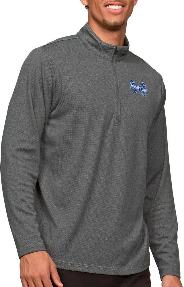 Antigua Men's Hampton Pirates Charcoal Heather Epic 1/4 Zip Jacket