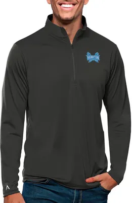 Antigua Men's Hampton Pirates Smoke Tribute 1/4 Zip Jacket