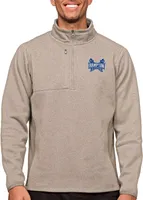 Antigua Men's Hampton Pirates Oatmeal Course 1/4 Zip Jacket