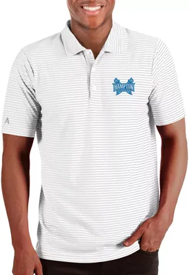 Antigua Men's Hampton Pirates White and Silver Esteem Polo