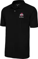 Antigua Men's Ohio State Buckeyes Baseball Black Polo