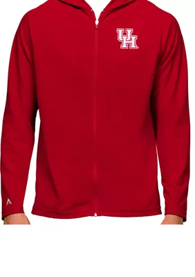 Antigua Men's Houston Cougars Dark Red Legacy Full Zip Hoodie