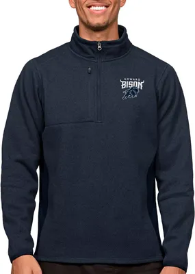 Antigua Men's Howard Bison Navy Course 1/4 Zip Jacket