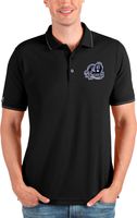 Antigua Men's Old Dominion Monarchs Black and Silver Affluent Polo