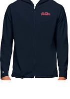 Antigua Men's Ole Miss Rebels Navy Legacy Full Zip Hoodie