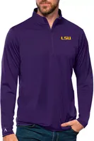 Antigua Men's LSU Tigers Dark Purple Tribute 1/4 Zip Jacket