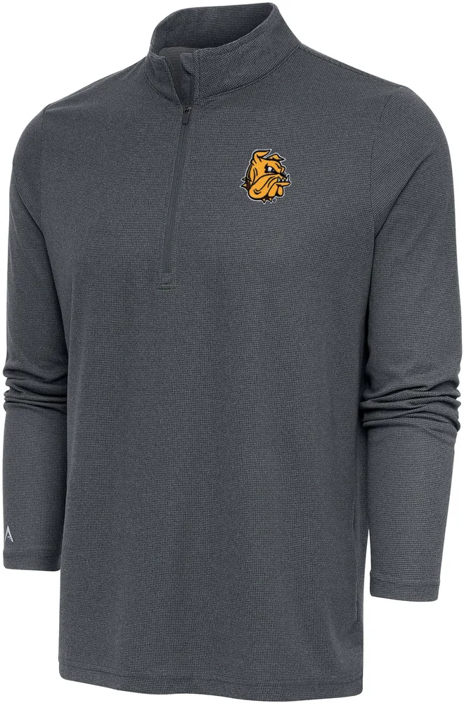 Antigua Men's Minnesota-Duluth  Bulldogs Charcoal Heather Epic 1/4 Zip Jacket