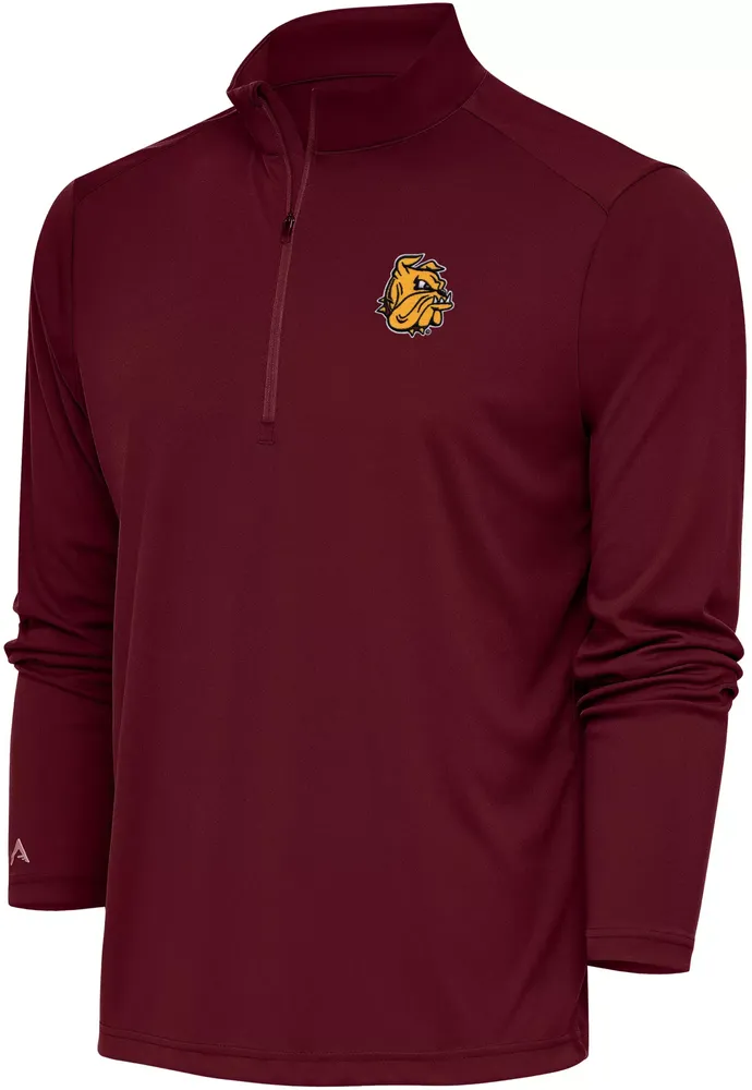 Antigua Men's Minnesota-Duluth  Bulldogs Maroon Tribute 1/4 Zip Jacket