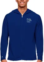 Antigua Men's Memphis Tigers Dark Royal Legacy Full Zip Hoodie