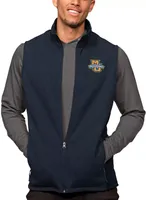 Antigua Men's Marquette Golden Eagles Navy Heather Course Vest