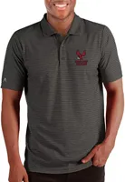 Antigua Men's North Carolina Central Eagles Black and Silver Esteem Polo