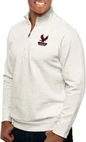 Antigua Men's North Carolina Central Eagles Oatmeal Gambit Quarter-Zip