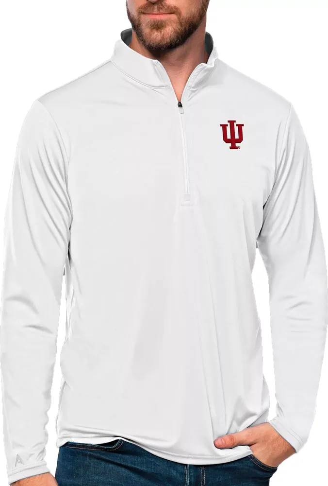 Antigua Women's Indiana Hoosiers Tribute Quarter-Zip Shirt