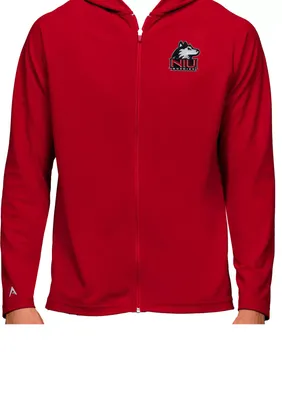 Antigua Men's Northern Illinois Huskies Dark Red Legacy Full Zip Hoodie