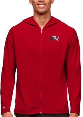 Antigua Men's UNLV Rebels Red Legacy Full Zip Hoodie