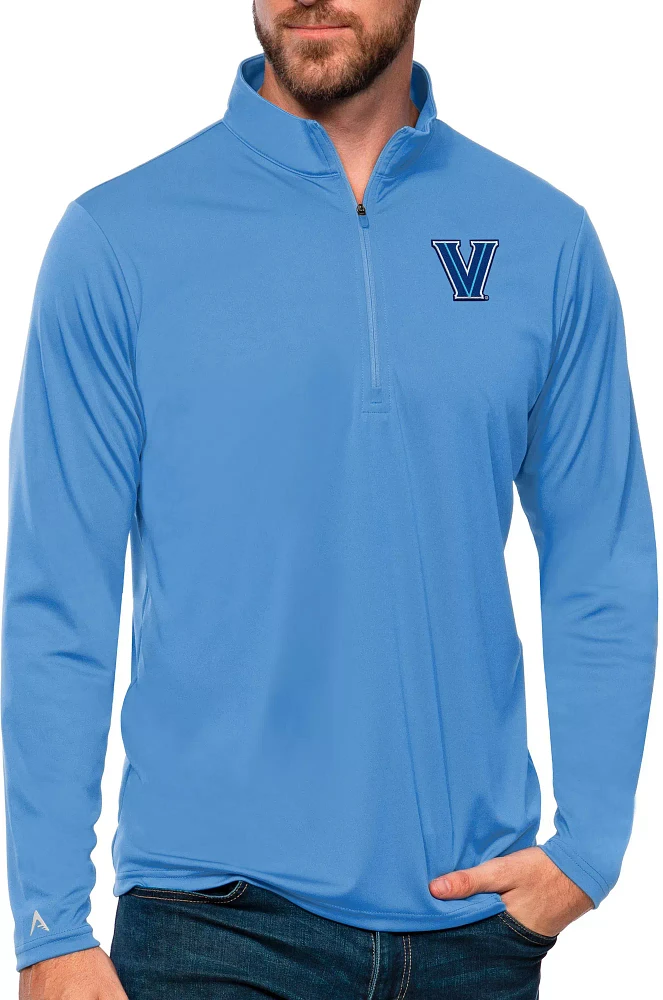 Antigua Men's Villanova Wildcats Columbia Blue Tribute Quarter-Zip Shirt