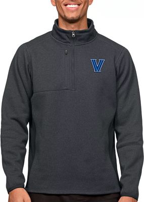 Antigua Men's Villanova Wildcats Charcoal Course 1/4 Zip Jacket