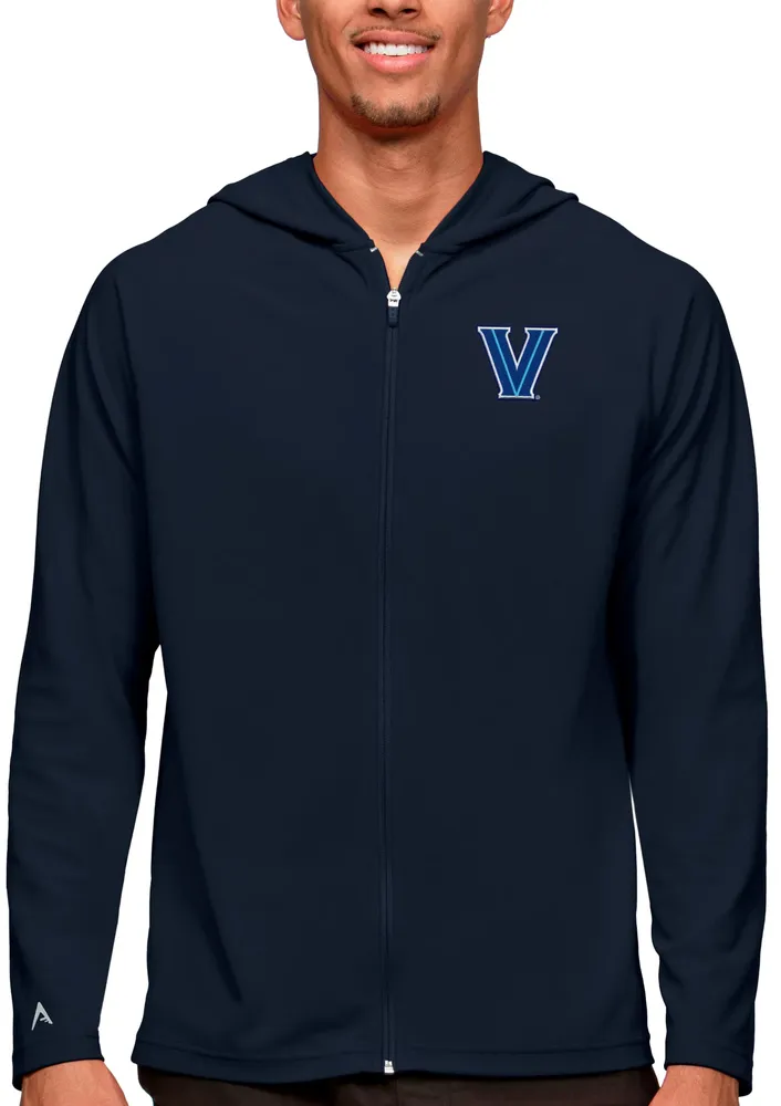 Antigua Men's Villanova Wildcats Navy Legacy Full Zip Hoodie