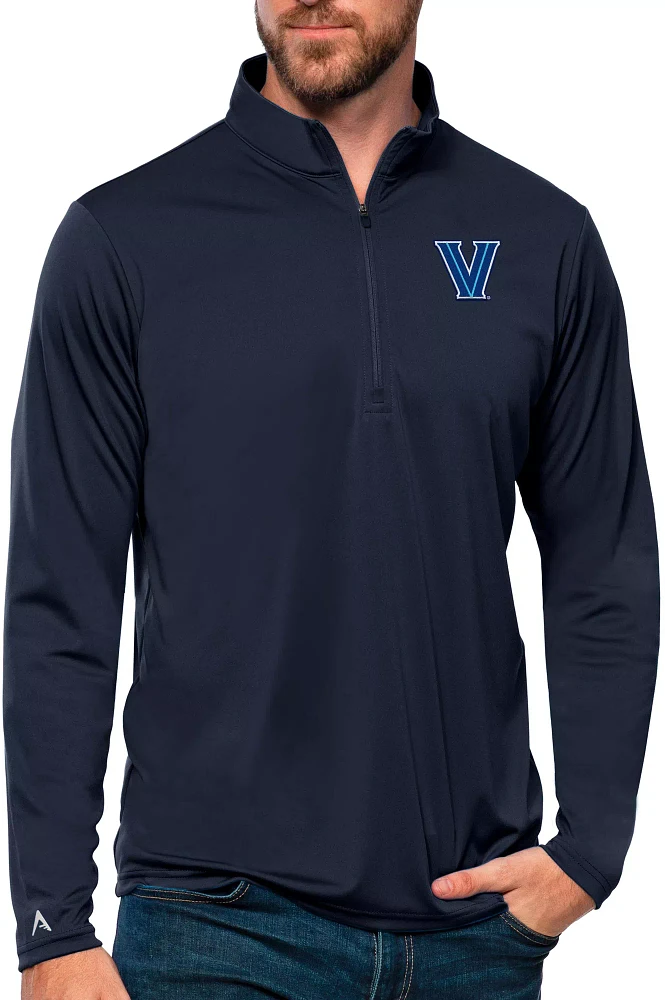 Antigua Men's Villanova Wildcats Navy Tribute Quarter-Zip Shirt