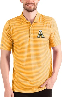 Antigua Men's Appalachian State Mountaineers Gold/White Esteem Polo