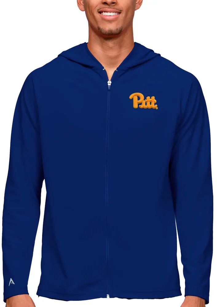 Antigua Men's Pitt Panthers Dark Royal Legacy Full Zip Hoodie