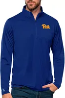 Antigua Men's Pitt Panthers Royal Blue Tribute Quarter-Zip Shirt