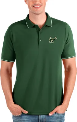 Antigua Men's South Florida Bulls Pine Affluent Polo