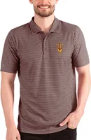 Antigua Men's Arizona State Sun Devils Maroon/White Esteem Polo