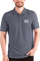 Antigua Men's Utah State Aggies Navy Esteem Polo