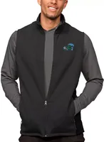 Antigua Men's Tulane Green Wave Black Heather Course Vest