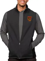 Antigua Men's Tuskegee Golden Tigers Black Heather Course Vest