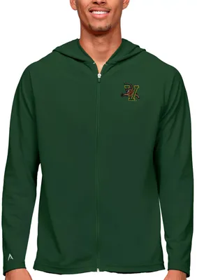 Antigua Men's Vermont Catamounts Green Legacy Full Zip Hoodie