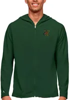 Antigua Men's Vermont Catamounts Green Legacy Full Zip Hoodie