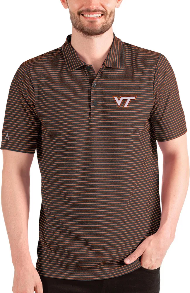 Antigua Men's Virginia Tech Hokies Esteem Polo