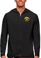 Antigua Men's Iowa Hawkeyes Black Legacy Full Zip Hoodie