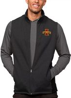 Antigua Men's Iowa State Cyclones Black Heather Course Vest