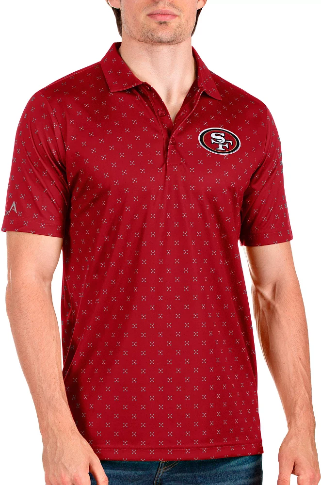 Antigua San Francisco 49ers Men's Spark Dark Red Polo