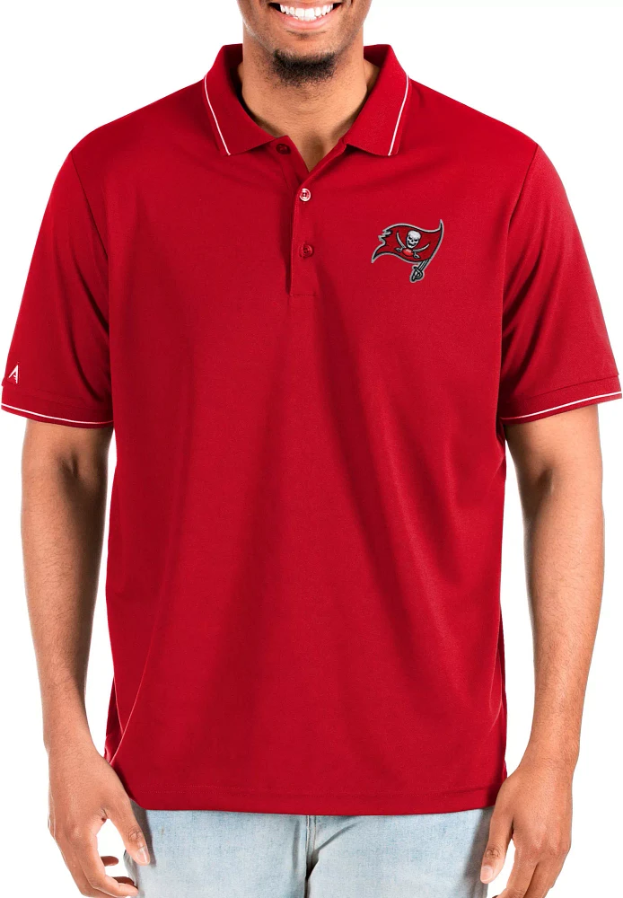 Antigua Men's Tampa Bay Buccaneers Affluent Big & Tall Polo