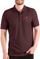 Antigua Men's Tampa Bay Buccaneers Esteem Black/Red Polo