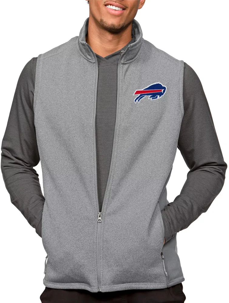 Antigua Buffalo Bills Course Light Grey Heather Vest