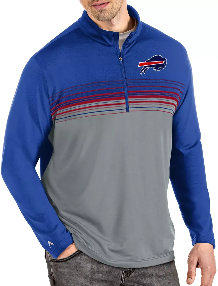 Antigua Men's Buffalo Bills Pace Royal Quarter-Zip Pullover