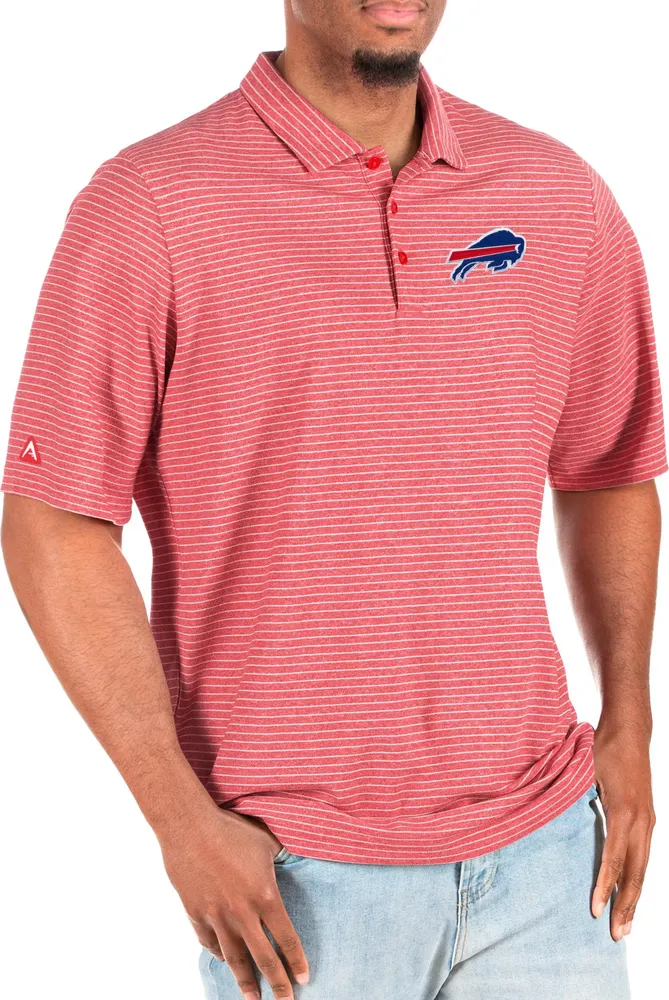 Antigua Men's Buffalo Bills Esteem Dark Red/White Big & Tall Polo