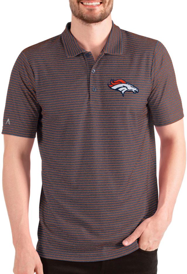 Antigua Denver Broncos Golf Polo Size L Orange