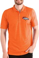 Antigua Men's Denver Broncos Esteem Orange/White Polo